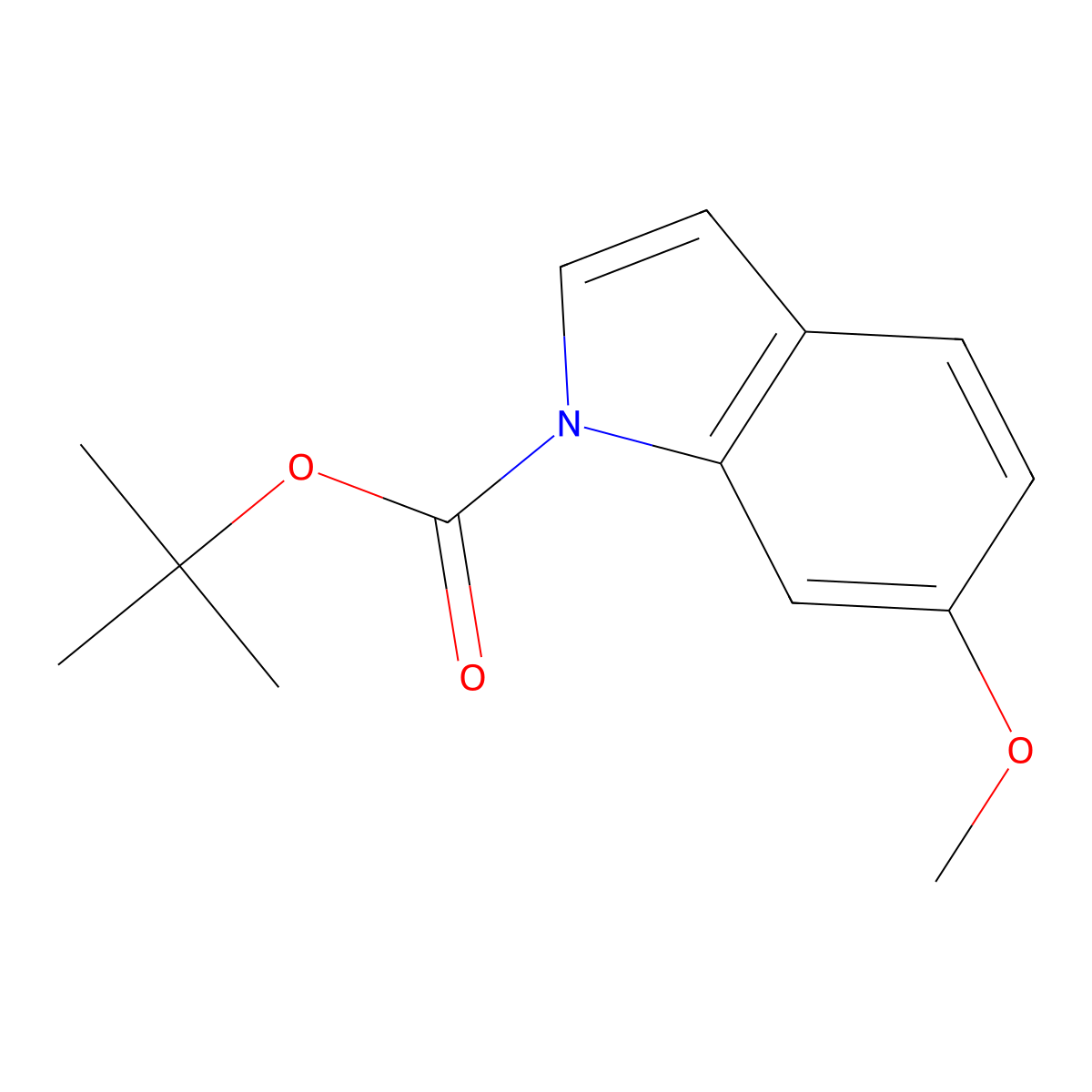 tert-Butyl 6-methoxy-1H-indole-1-carboxylate molecular structure, CAS 138344-18-0