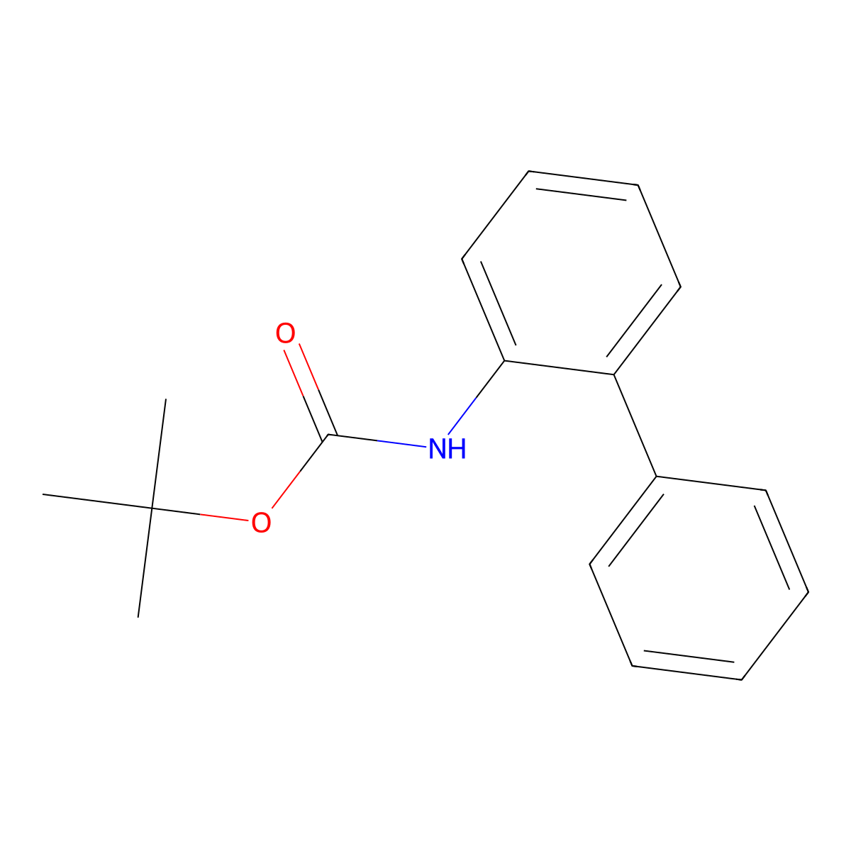 tert-Butyl [1,1'-biphenyl]-2-ylcarbamate molecular structure, CAS 138344-50-0