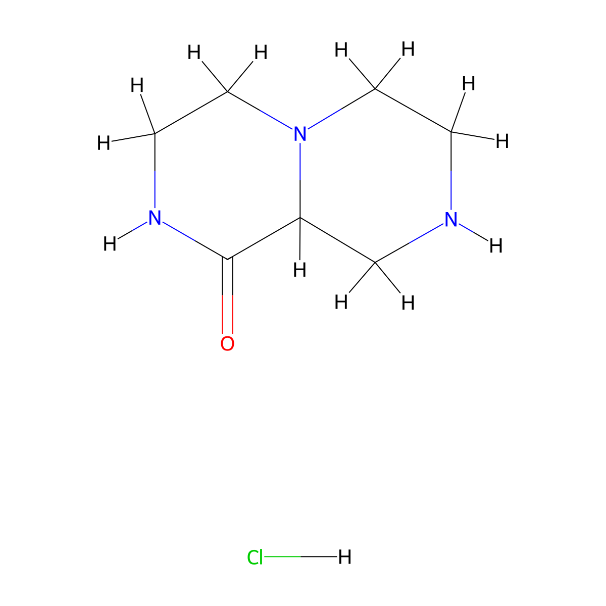 Hexahydro-2H-pyrazino[1,2-a]pyrazin-1(6H)-one hydrochloride molecular structure, CAS 1383453-94-8