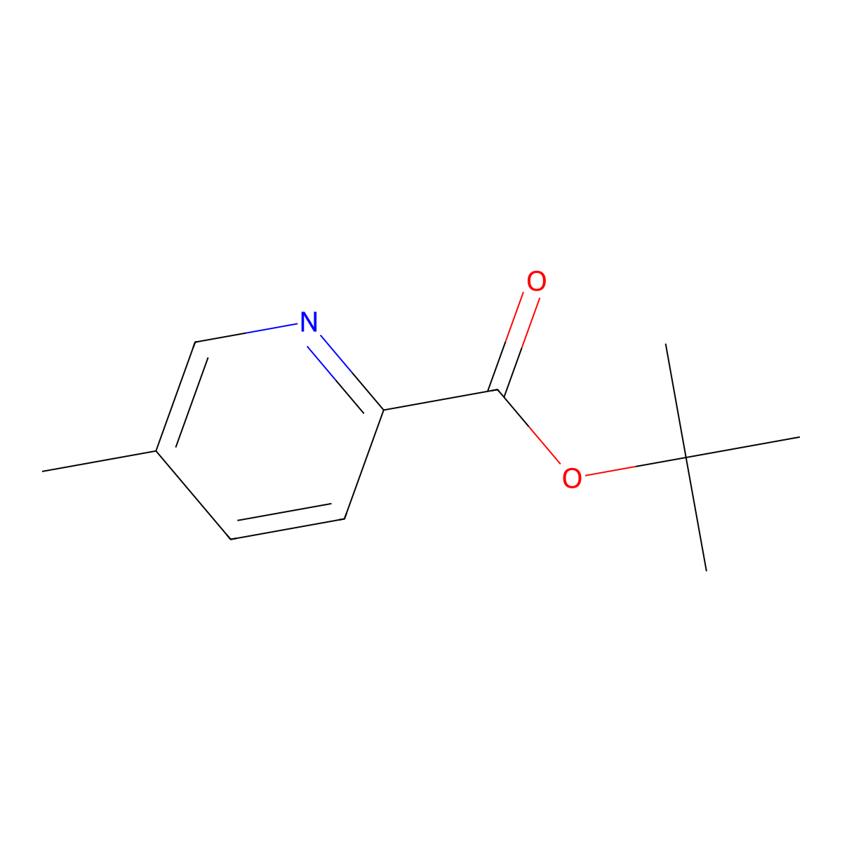 tert-Butyl 5-methylpicolinate molecular structure, CAS 1383454-97-4