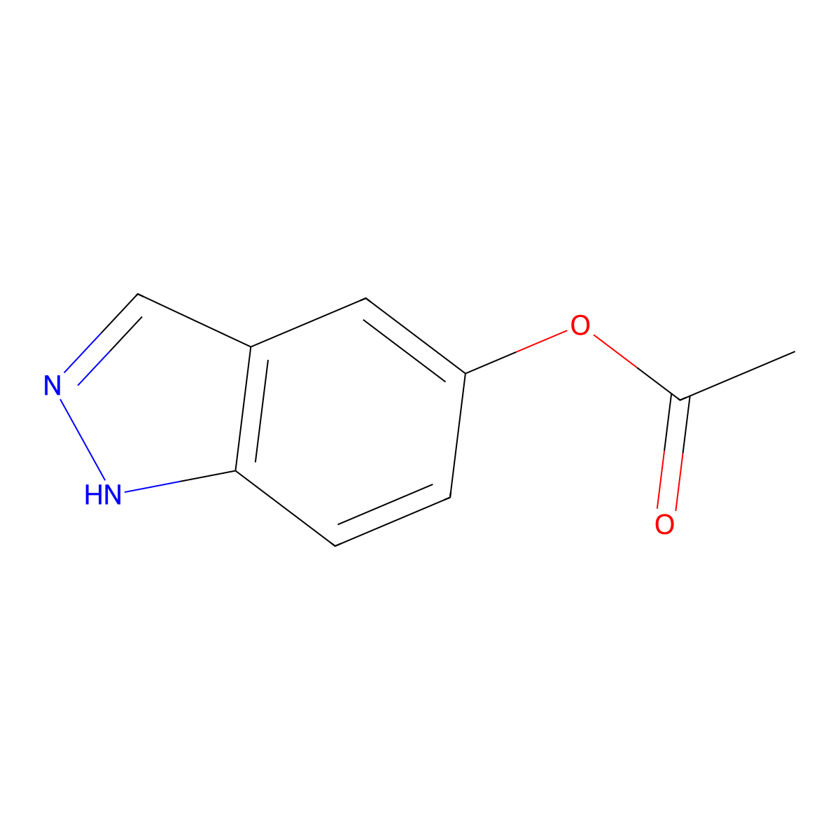 1H-Indazol-5-YL acetate molecular structure, CAS 1383456-11-8