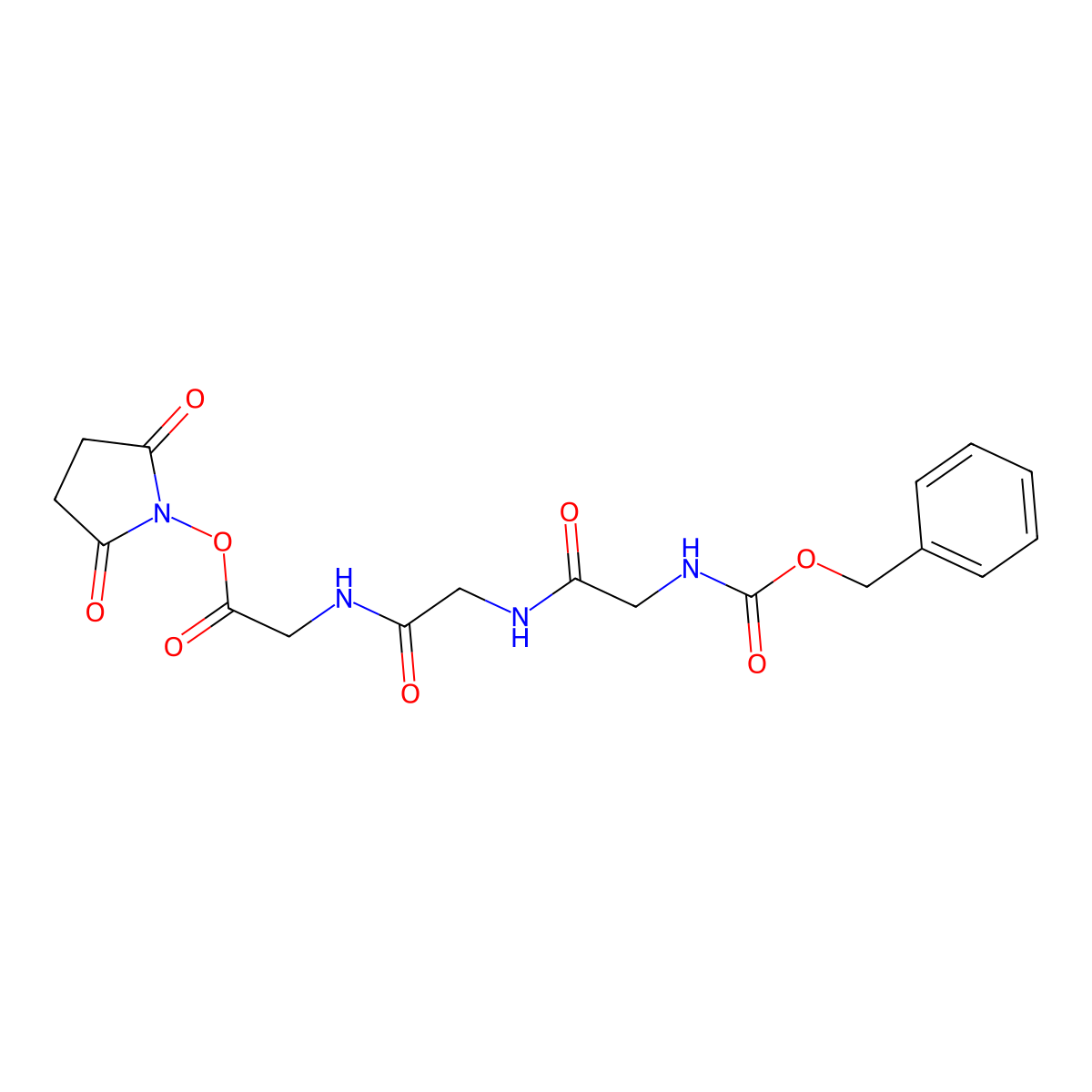Z-Gly-Gly-Gly-OSu molecular structure, CAS 138346-57-3