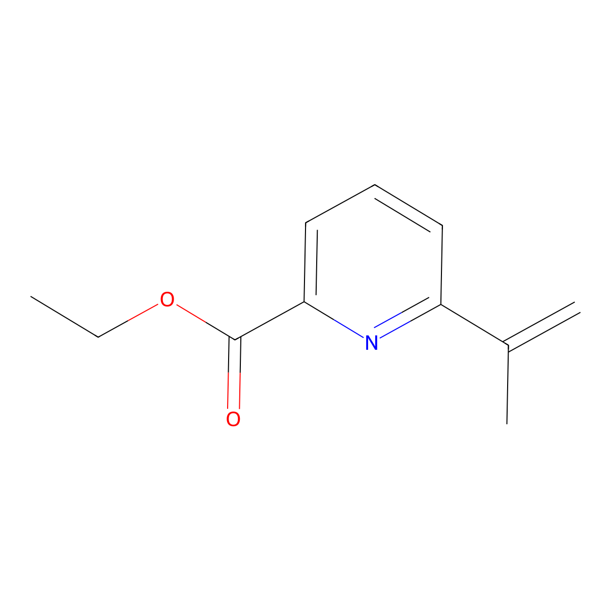 Ethyl 6-(prop-1-en-2-yl)picolinate molecular structure, CAS 1383473-08-2