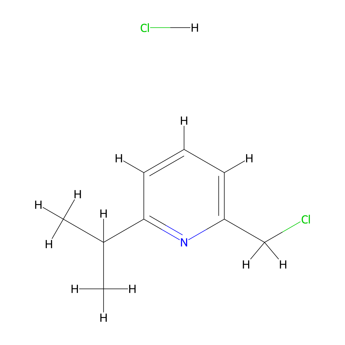 2-(Chloromethyl)-6-isopropylpyridine hydrochloride molecular structure, CAS 1383473-10-6