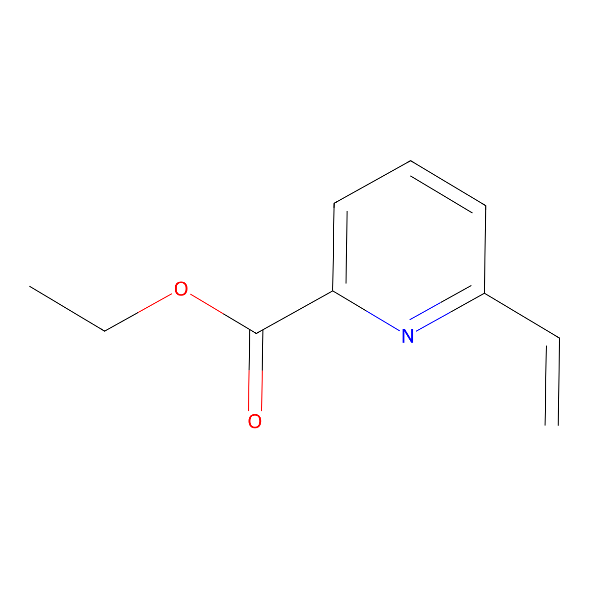 Ethyl 6-vinylpicolinate molecular structure, CAS 1383474-28-9