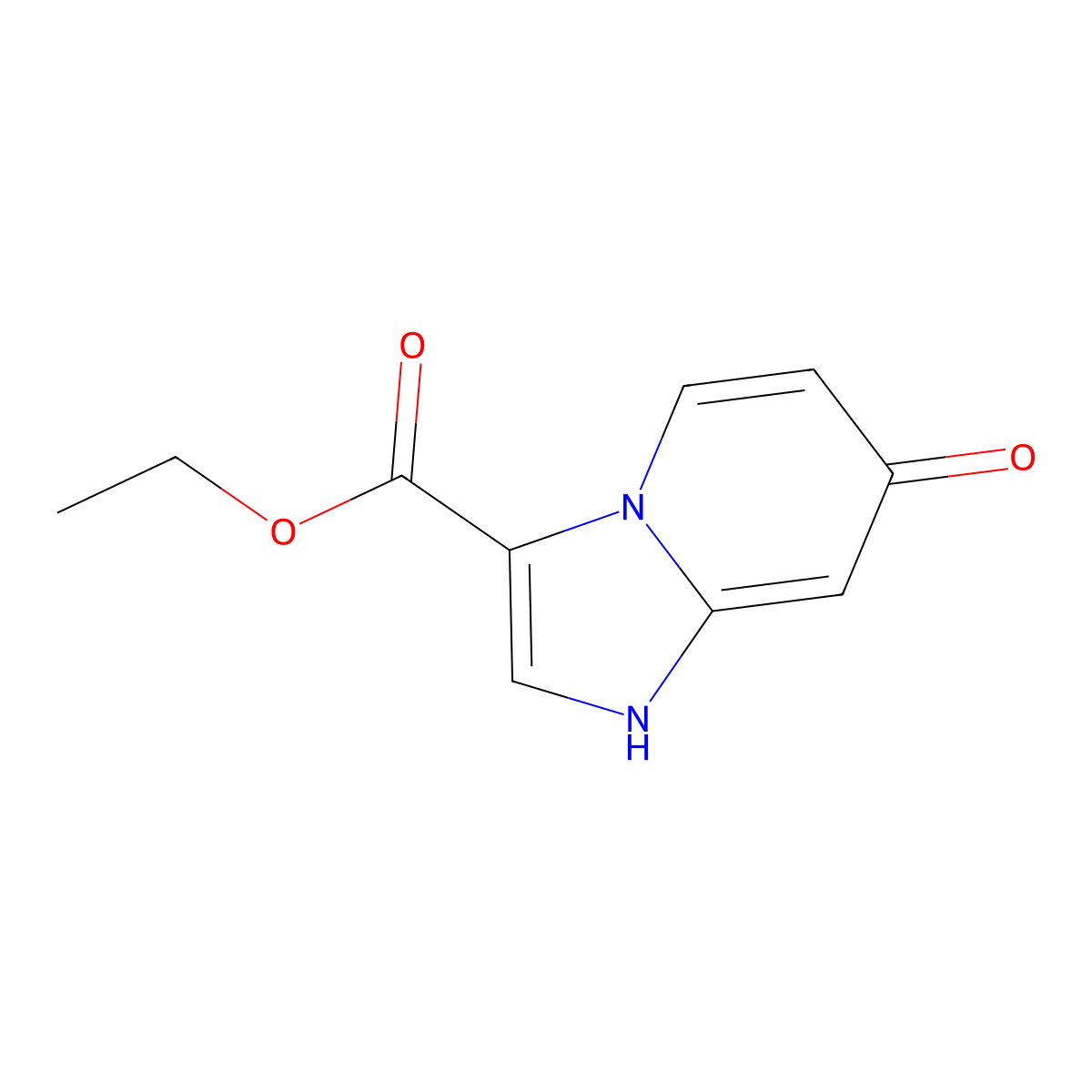 Ethyl 7-hydroxyimidazo[1,2-a]pyridine-3-carboxylate molecular structure, CAS 1383474-84-7