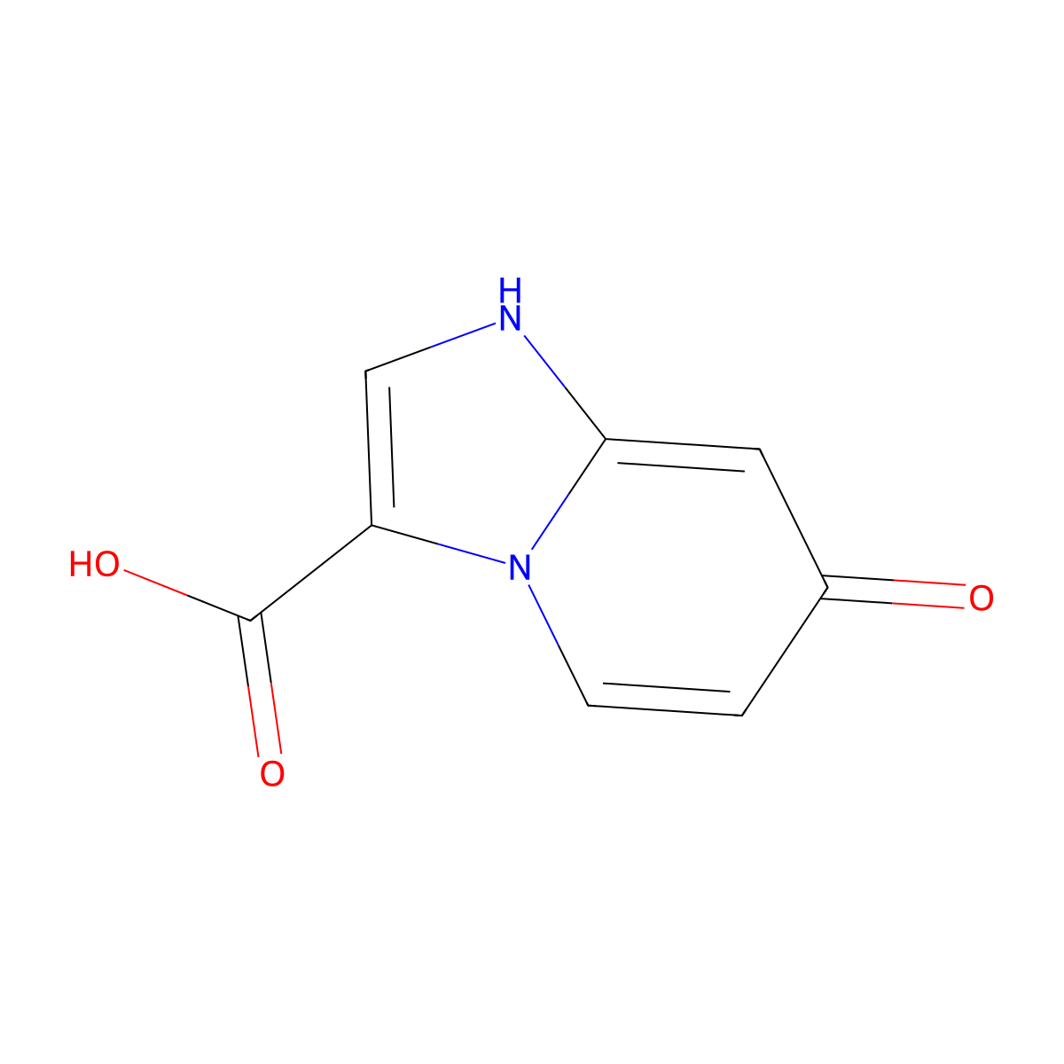 7-hydroxyimidazo[1,2-a]pyridine-3-carboxylic Acid molecular structure, CAS 1383475-01-1