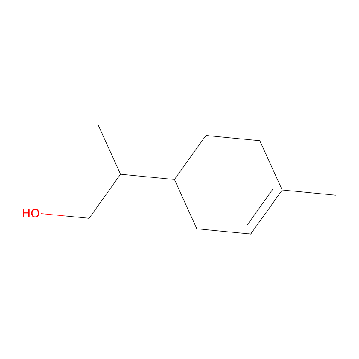 p-MENTH-1-EN-9-OL molecular structure, CAS 13835-30-8