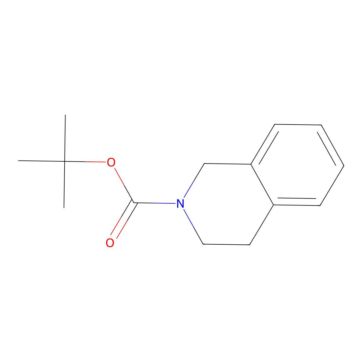 Tert-butyl 1,2,3,4-tetrahydroisoquinoline-2-carboxylate molecular structure, CAS 138350-92-2