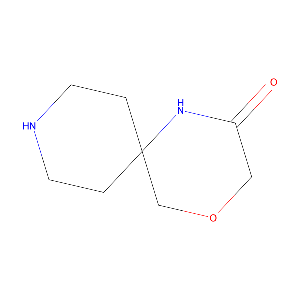 4-Oxa-1,9-diazaspiro[5.5]undecan-2-one molecular structure, CAS 1383527-55-6