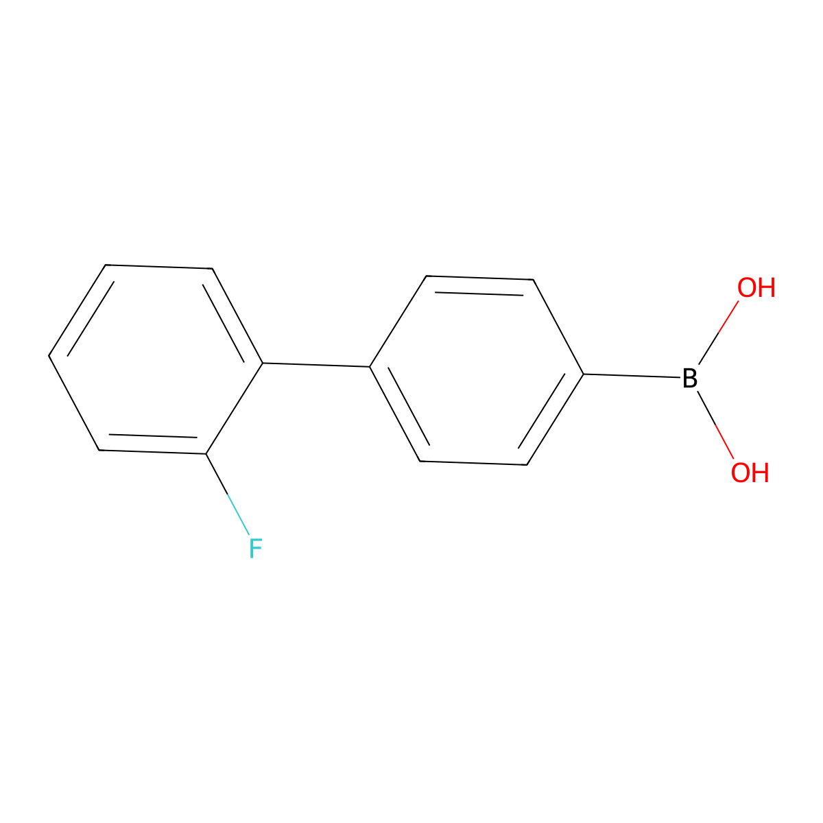 [4-(2-Fluorophenyl)phenyl]boronic acid molecular structure, CAS 1383531-49-4