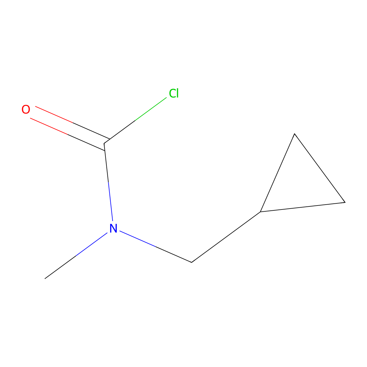 N-(cyclopropylmethyl)-N-methylcarbamoyl chloride molecular structure, CAS 1383546-46-0