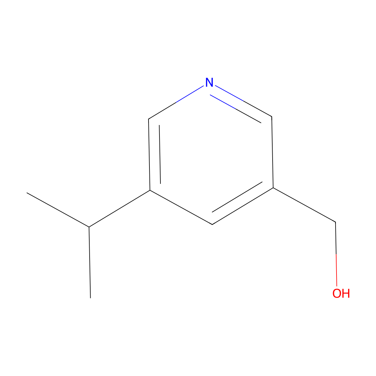 (5-Isopropylpyridin-3-yl)methanol molecular structure, CAS 1383568-53-3