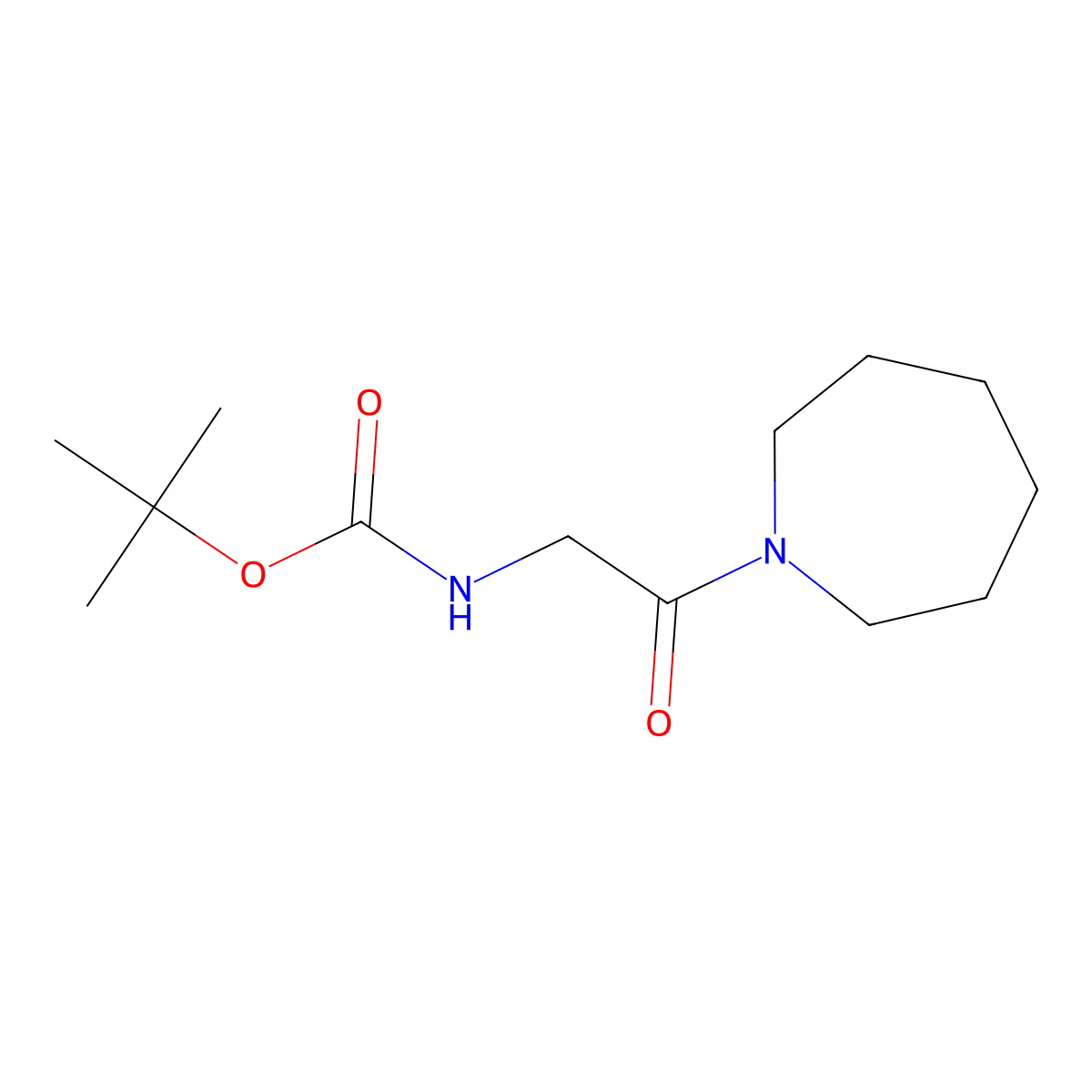 2-(Boc-amino)-1-(1-azepanyl)ethanone molecular structure, CAS 138357-14-9
