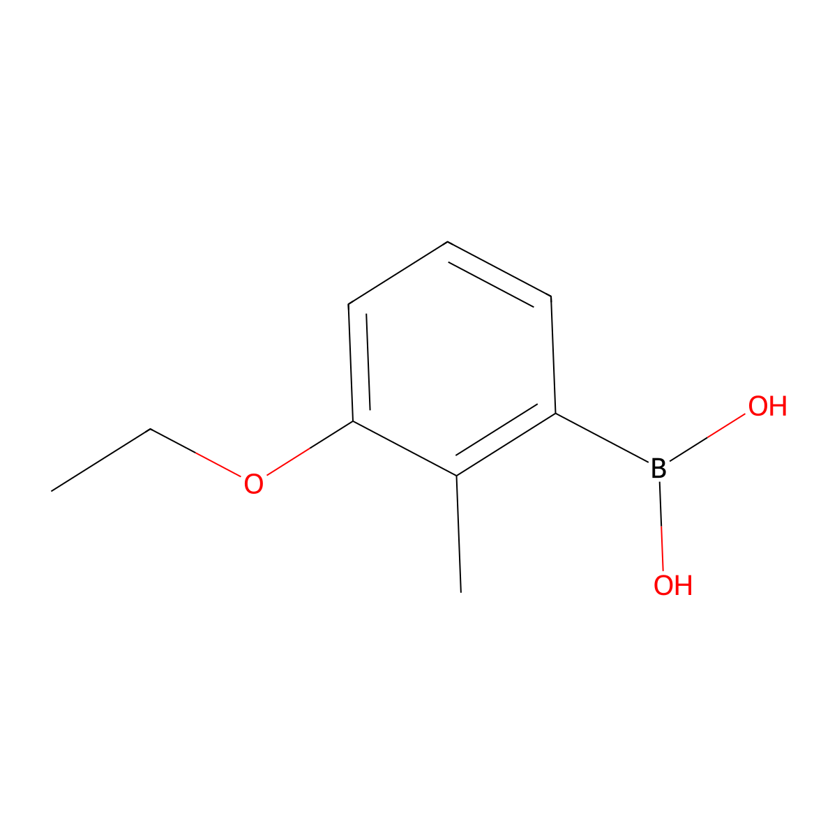 (3-Ethoxy-2-methylphenyl)boronic acid molecular structure, CAS 1383575-29-8