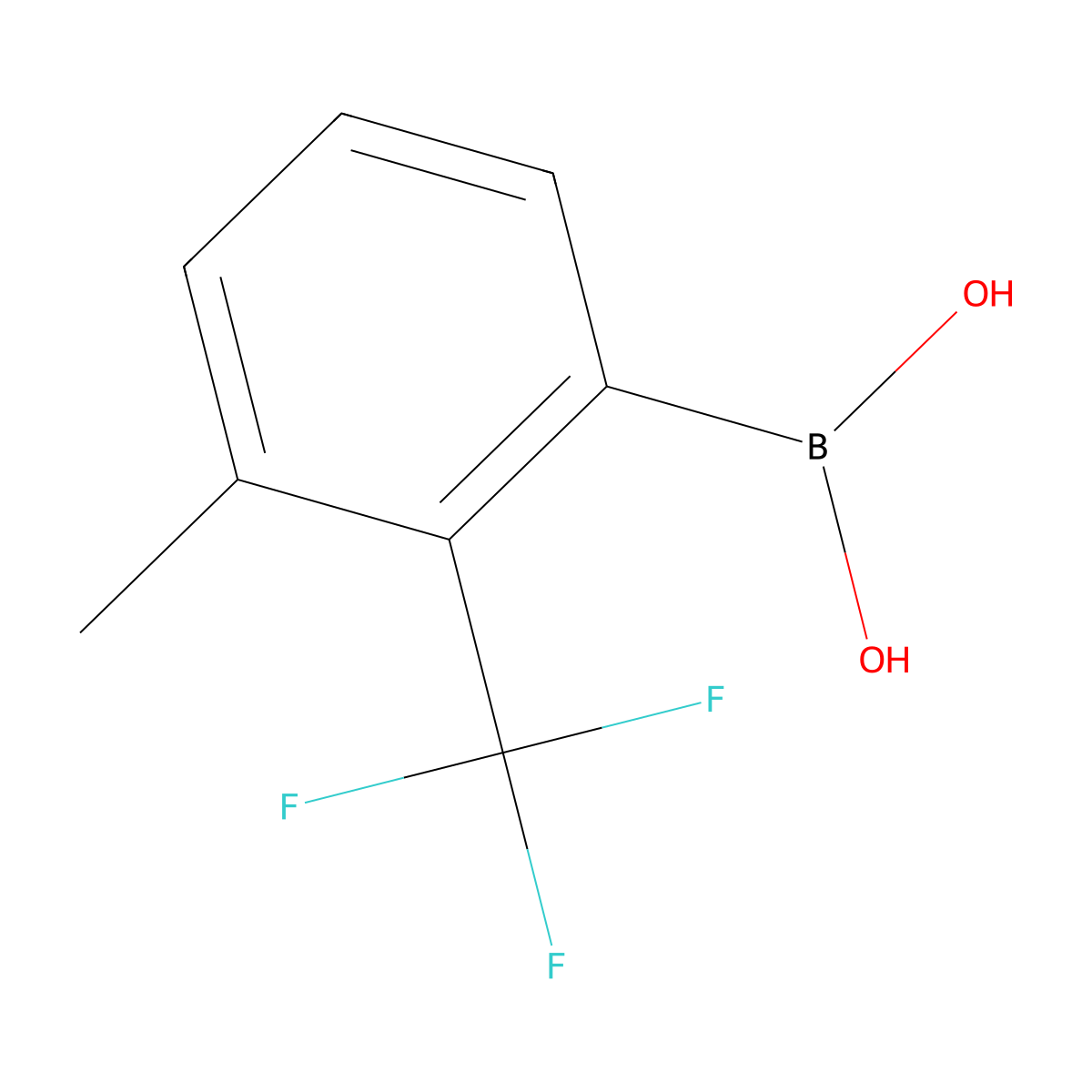 [3-Methyl-2-(trifluoromethyl)phenyl]boronic acid molecular structure, CAS 1383576-04-2
