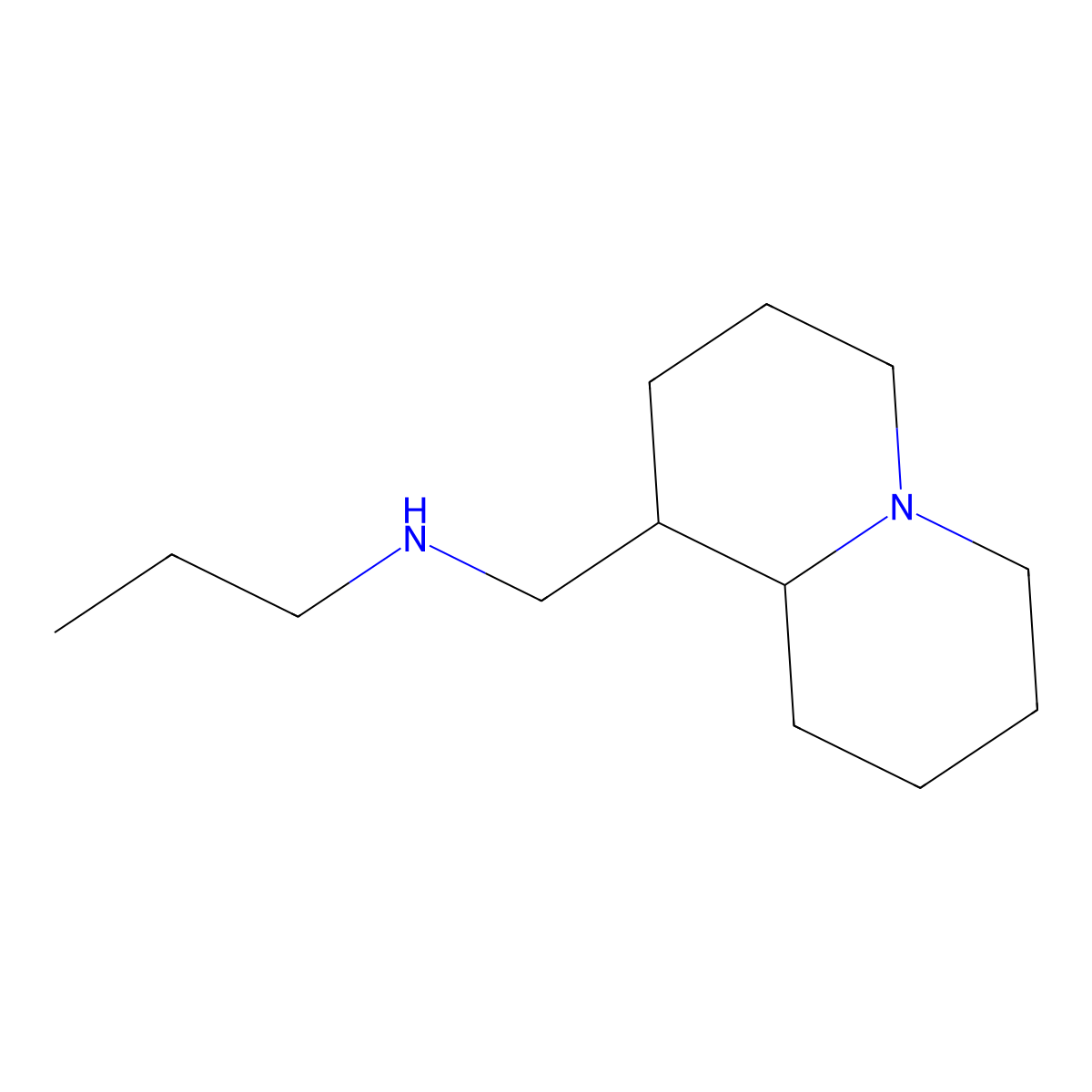 N-(octahydro-2H-quinolizin-1-ylmethyl)propan-1-amine molecular structure, CAS 1383626-18-3