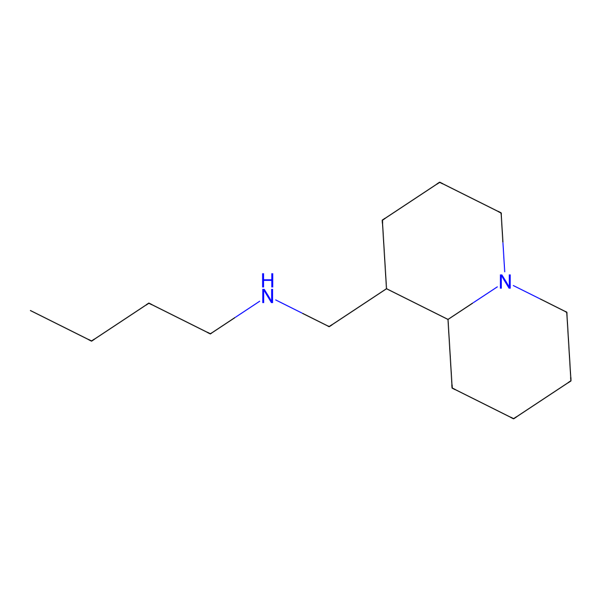 butyl[(octahydro-1H-quinolizin-1-yl)methyl]amine molecular structure, CAS 1383626-32-1