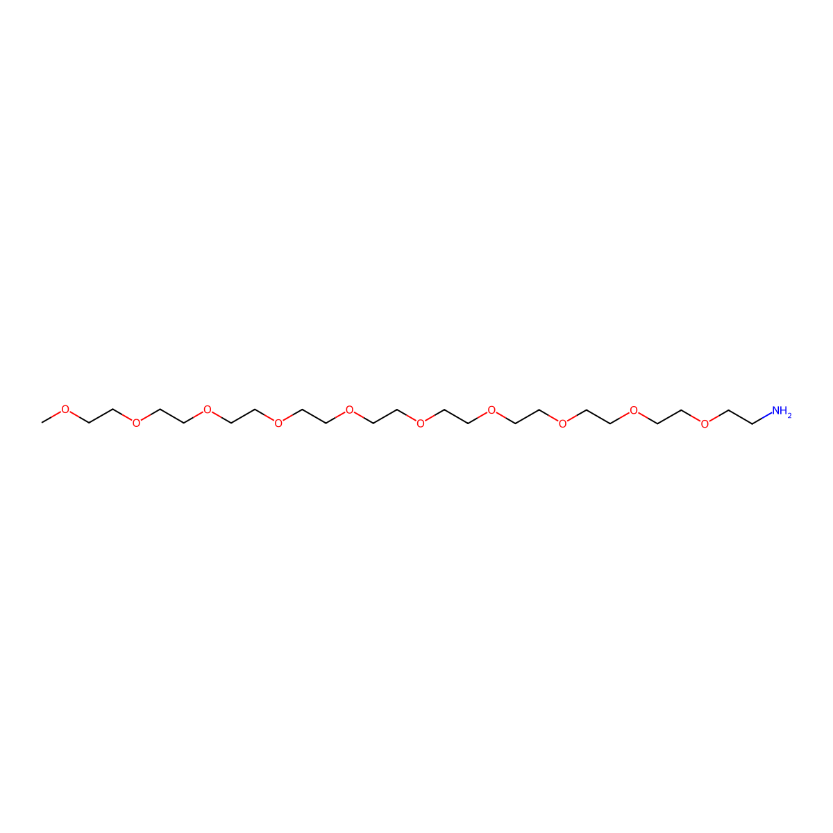 m-PEG10-amine molecular structure, CAS 1383658-09-0
