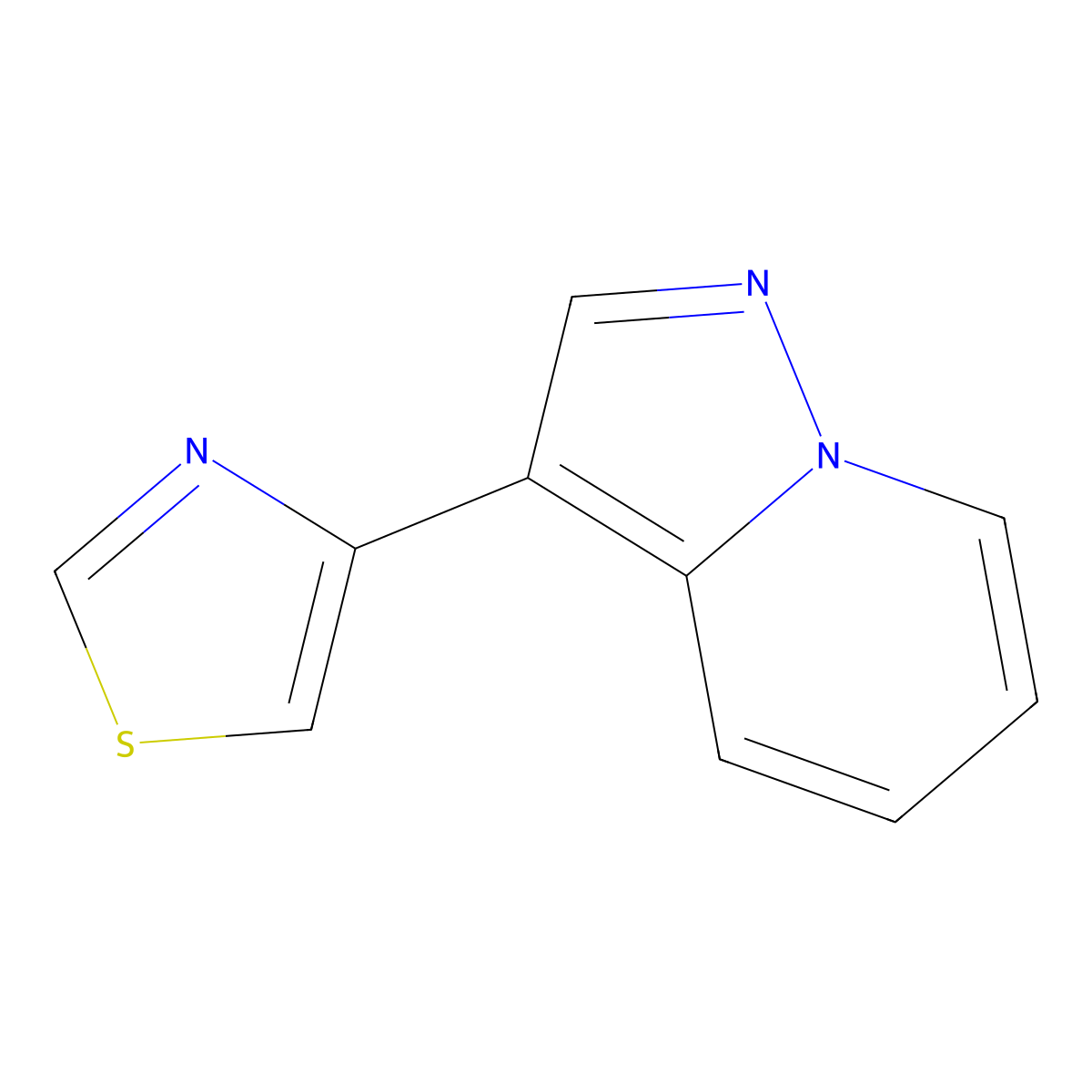 4-Pyrazolo[1,5-a]pyridin-3-yl-1,3-thiazole molecular structure, CAS 1383675-65-7