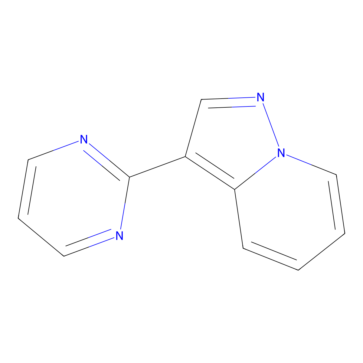 3-Pyrimidin-2-ylpyrazolo[1,5-a]pyridine molecular structure, CAS 1383675-66-8
