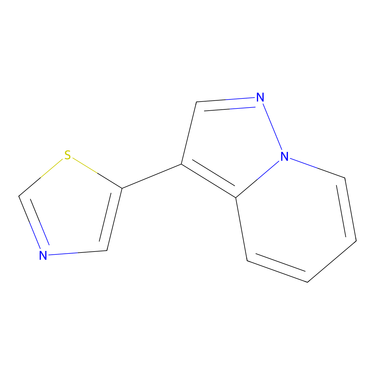 5-Pyrazolo[1,5-a]pyridin-3-yl-1,3-thiazole molecular structure, CAS 1383675-67-9