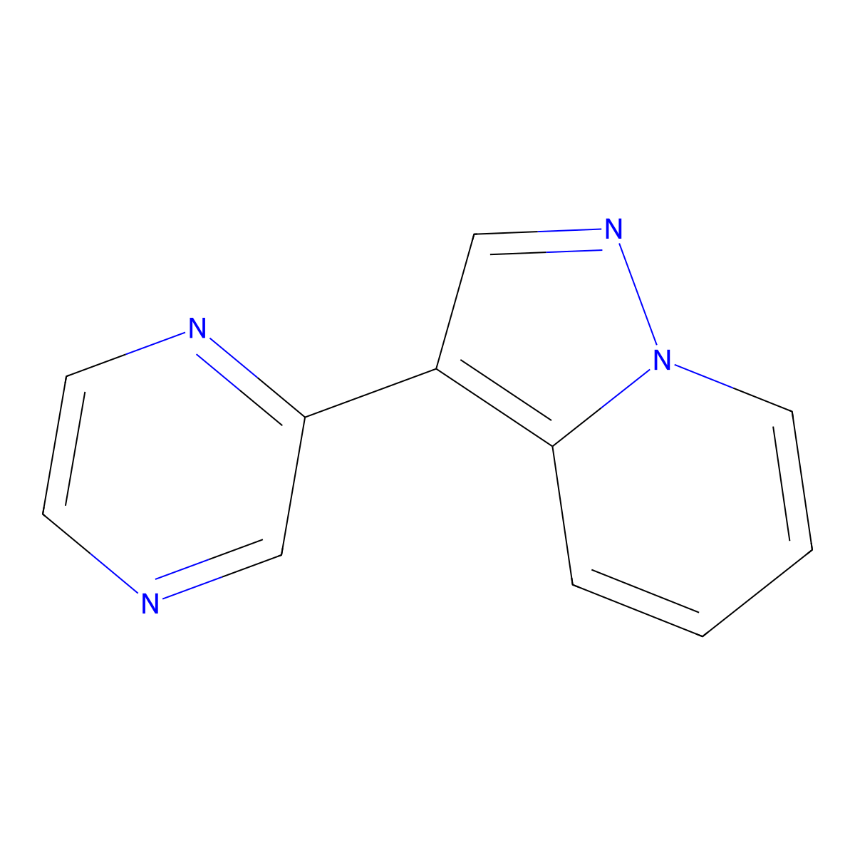 3-Pyrazin-2-ylpyrazolo[1,5-a]pyridine molecular structure, CAS 1383675-68-0