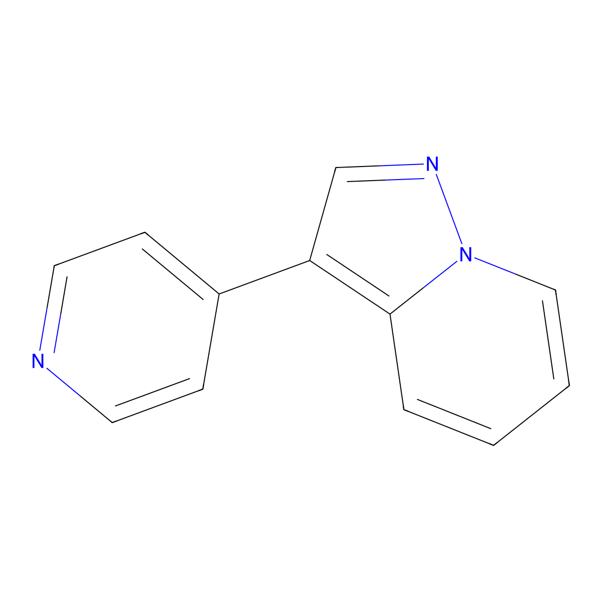 3-Pyridin-4-ylpyrazolo[1,5-a]pyridine molecular structure, CAS 1383675-69-1