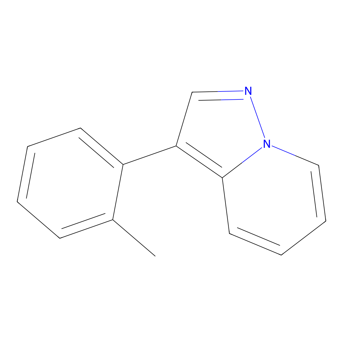 3-(2-Methylphenyl)pyrazolo[1,5-a]pyridine molecular structure, CAS 1383675-76-0