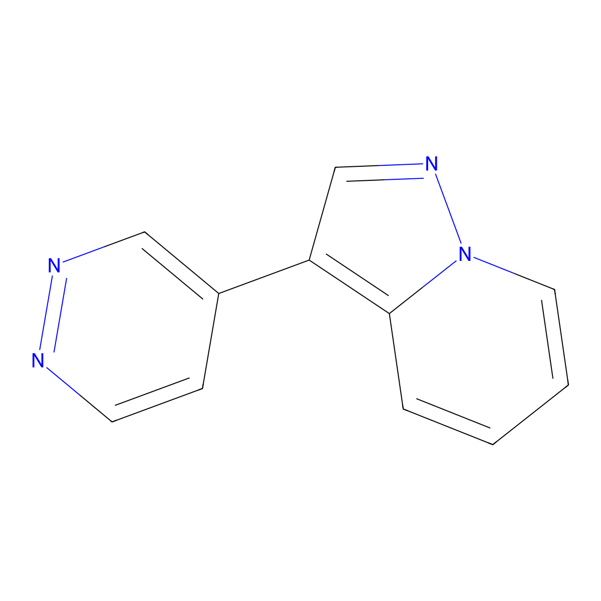 3-Pyridazin-4-ylpyrazolo[1,5-a]pyridine molecular structure, CAS 1383675-79-3