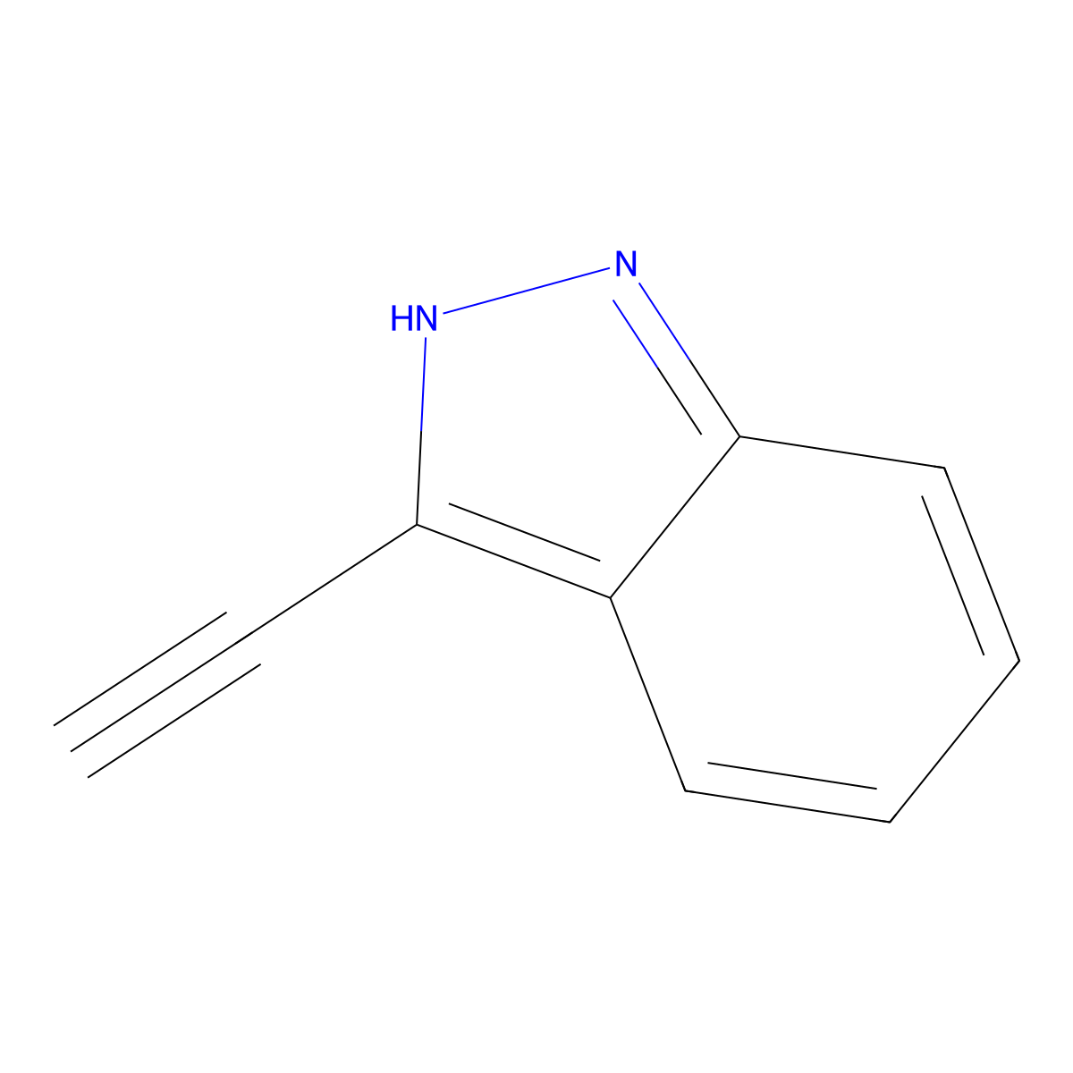 3-ethynyl-1H-indazole molecular structure, CAS 1383705-71-2