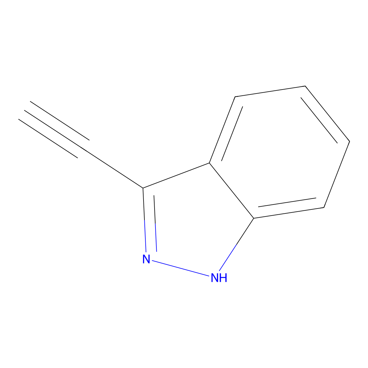 3-ethynyl-1H-indazole molecular structure, CAS 1383705-71-2