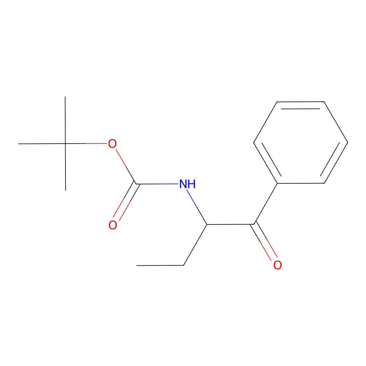 (1-Benzoyl-propyl)-carbamic acid tert-butyl ester molecular structure, CAS 138371-46-7