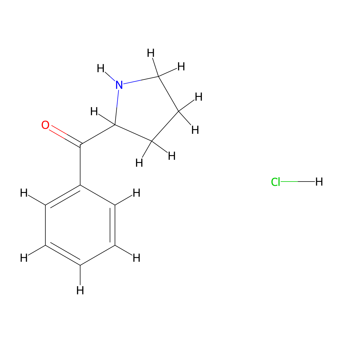 2-Benzoylpyrrolidine hydrochloride molecular structure, CAS 138371-64-9