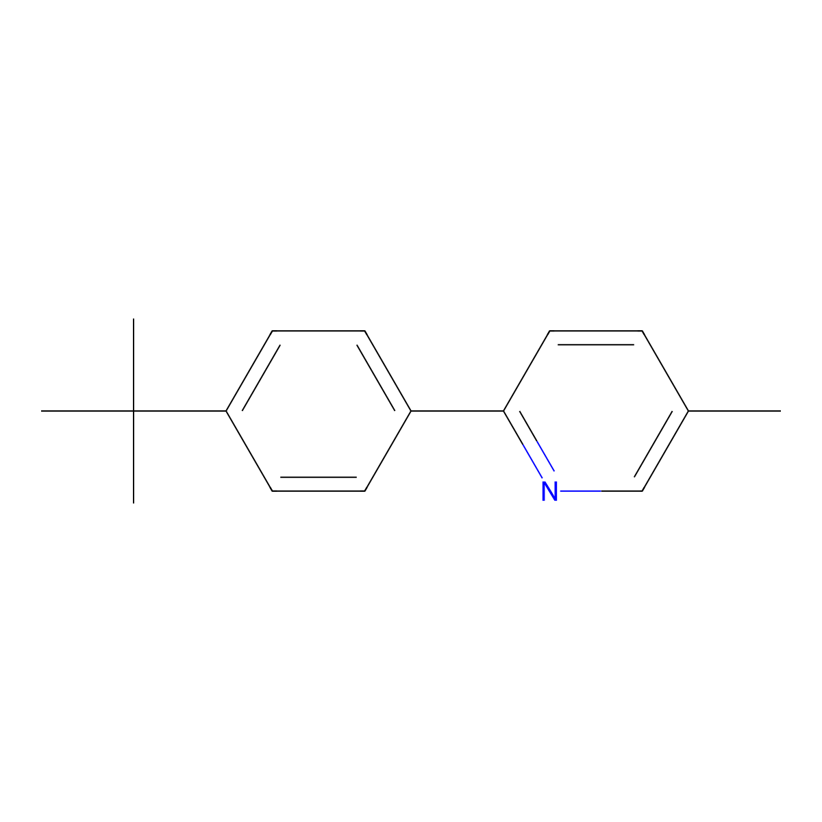 2-[4-(1,1-Dimethylethyl)phenyl]-5-methylpyridine molecular structure, CAS 1383726-69-9