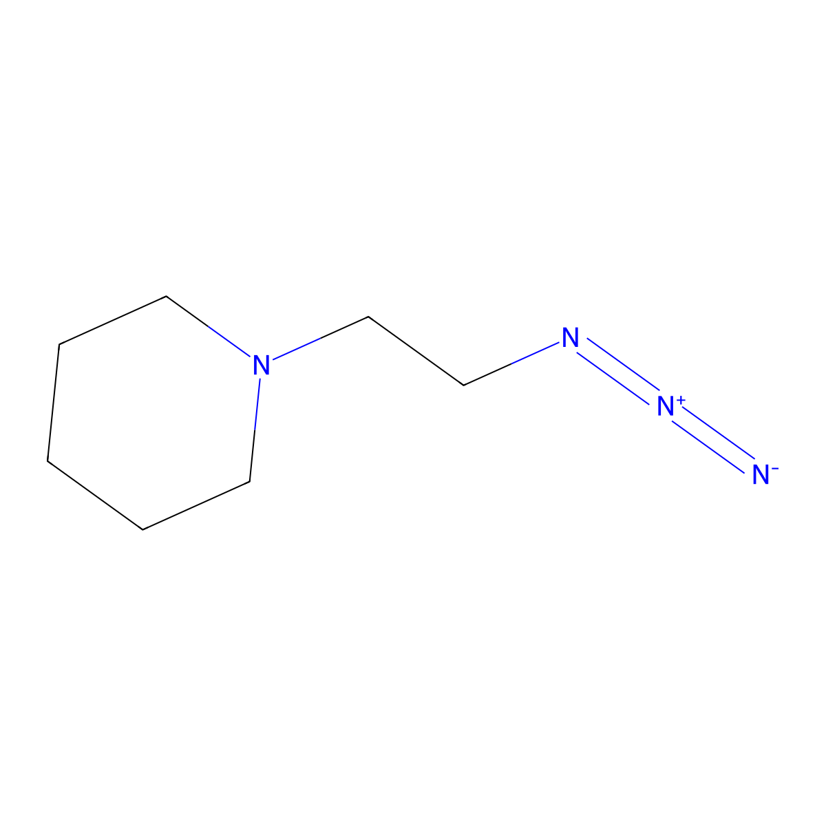 1-(2-Azidoethyl)piperidine molecular structure, CAS 138373-73-6