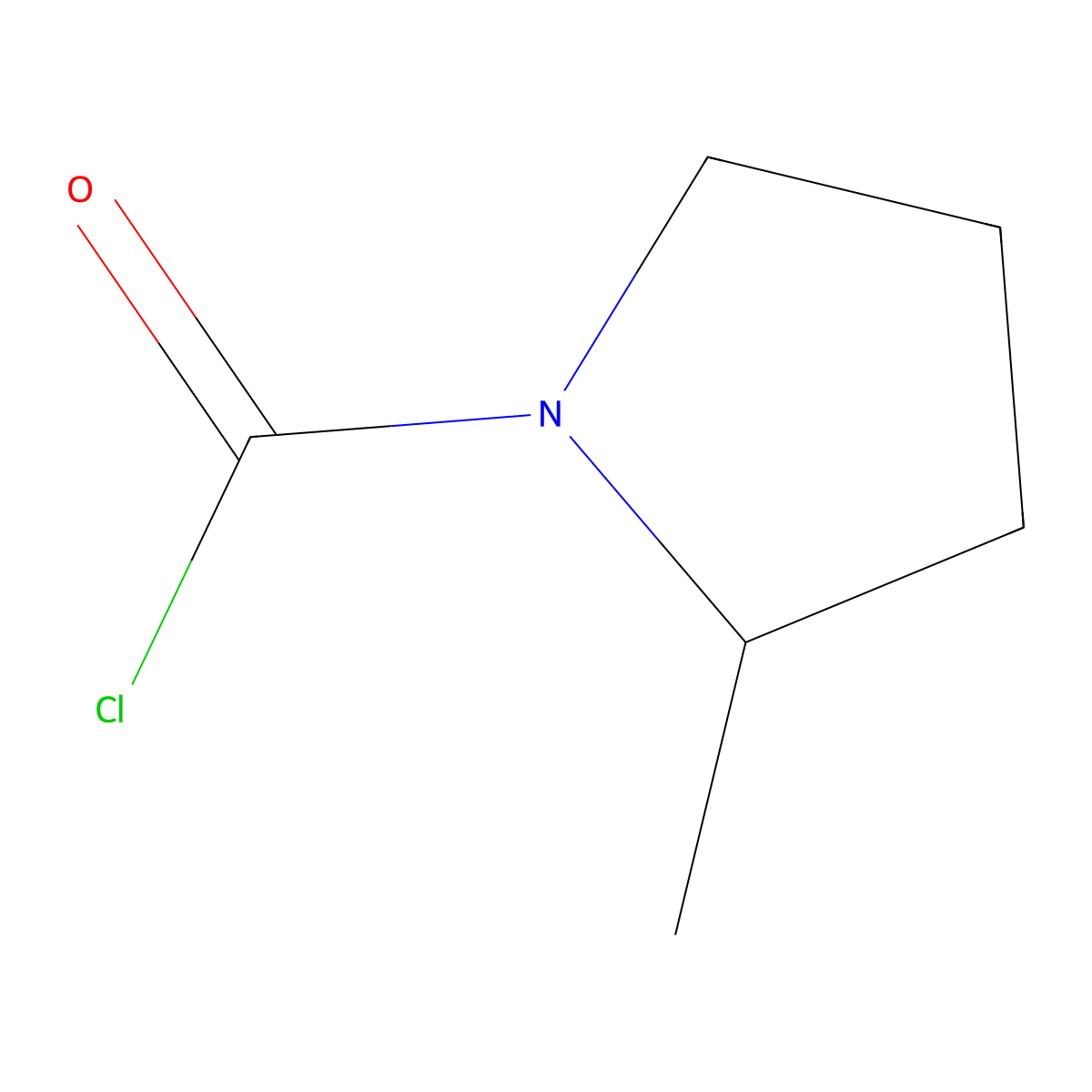 2-Methylpyrrolidine-1-carbonyl chloride molecular structure, CAS 1383776-63-3