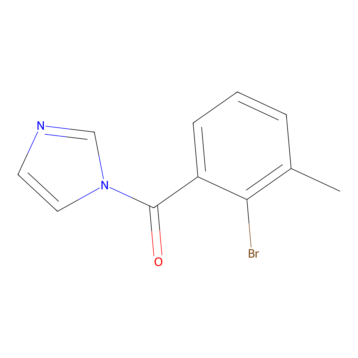 1-(2-Bromo-3-methylbenzoyl)imidazole molecular structure, CAS 1383784-60-8
