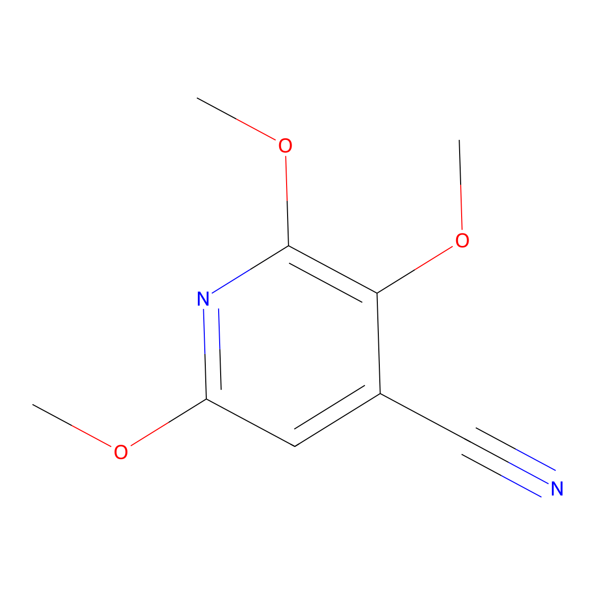 2,3,6-Trimethoxyisonicotinonitrile molecular structure, CAS 1383788-28-0