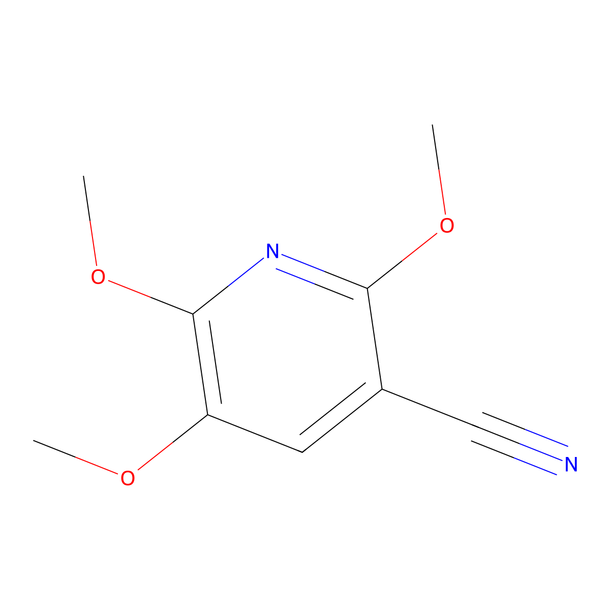 2,5,6-Trimethoxynicotinonitrile molecular structure, CAS 1383788-46-2