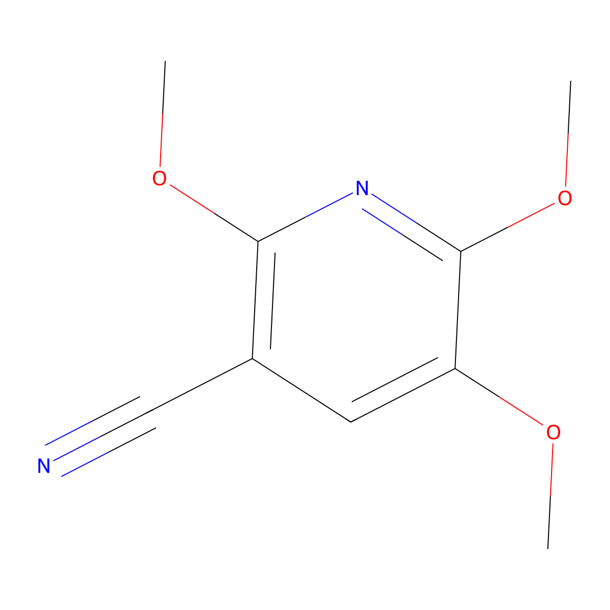 2,5,6-Trimethoxynicotinonitrile molecular structure, CAS 1383788-46-2