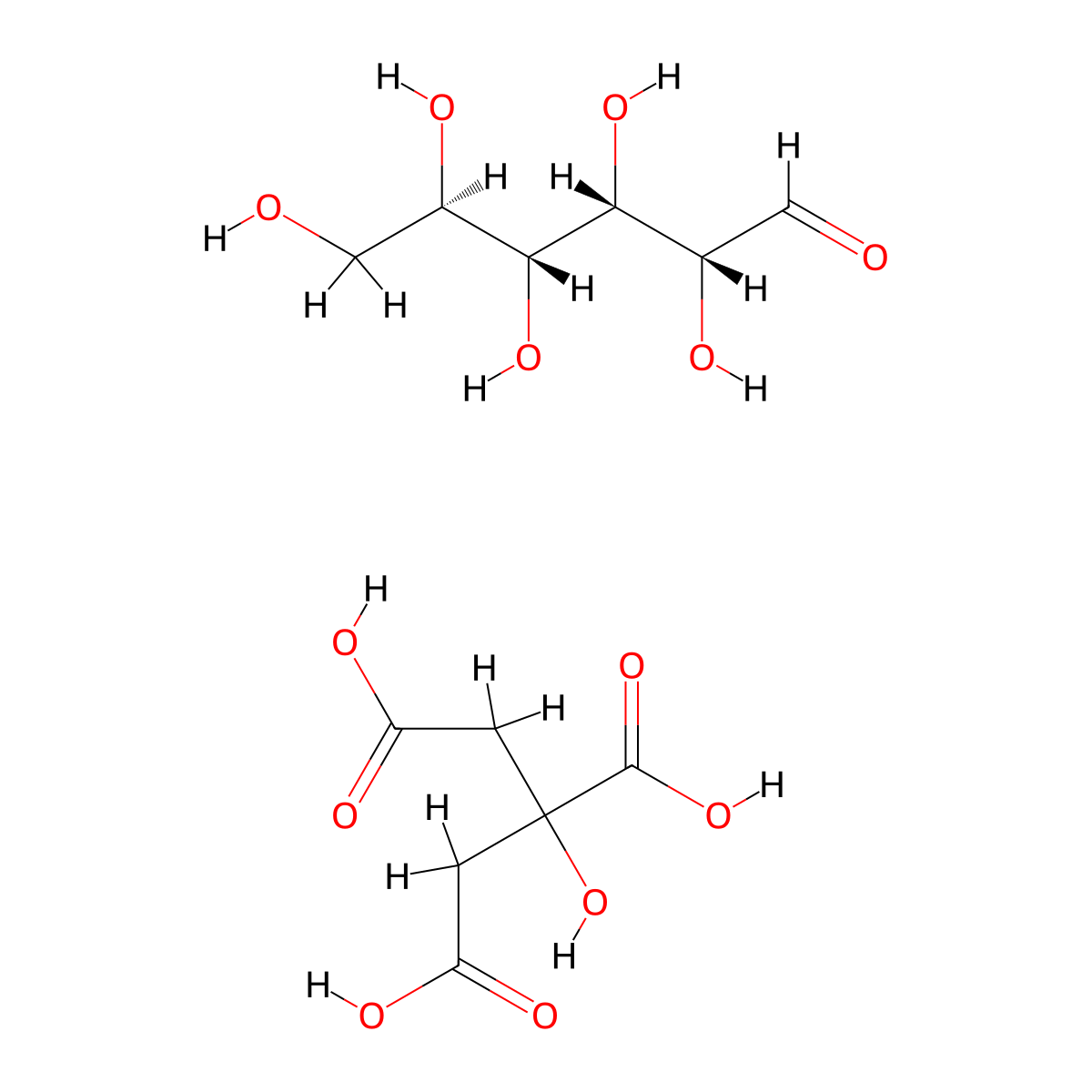 Acid Citrate Dextrose molecular structure, CAS 13838-07-8