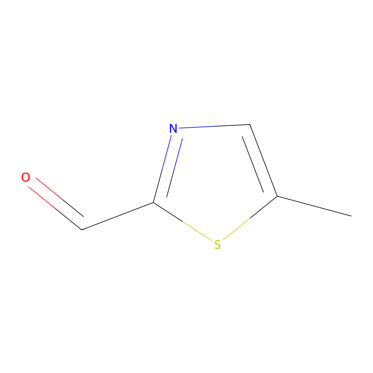 5-Methyl-1,3-thiazole-2-carbaldehyde molecular structure, CAS 13838-78-3