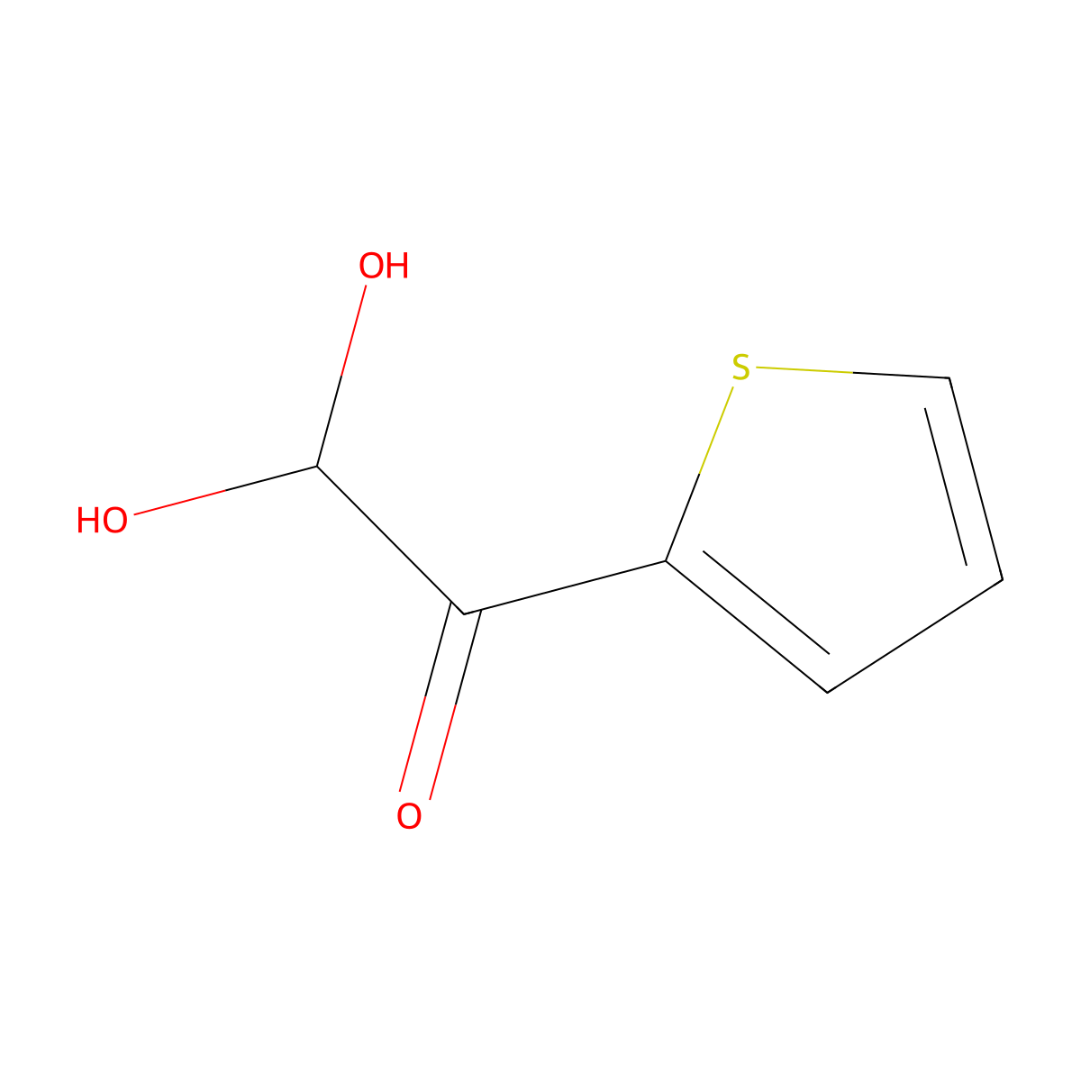 2,2-Dihydroxy-1-(thiophen-2-yl)ethanone molecular structure, CAS 138380-43-5