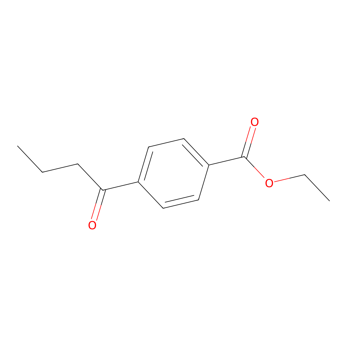 Ethyl 4-butyrylbenzoate molecular structure, CAS 1383800-57-4