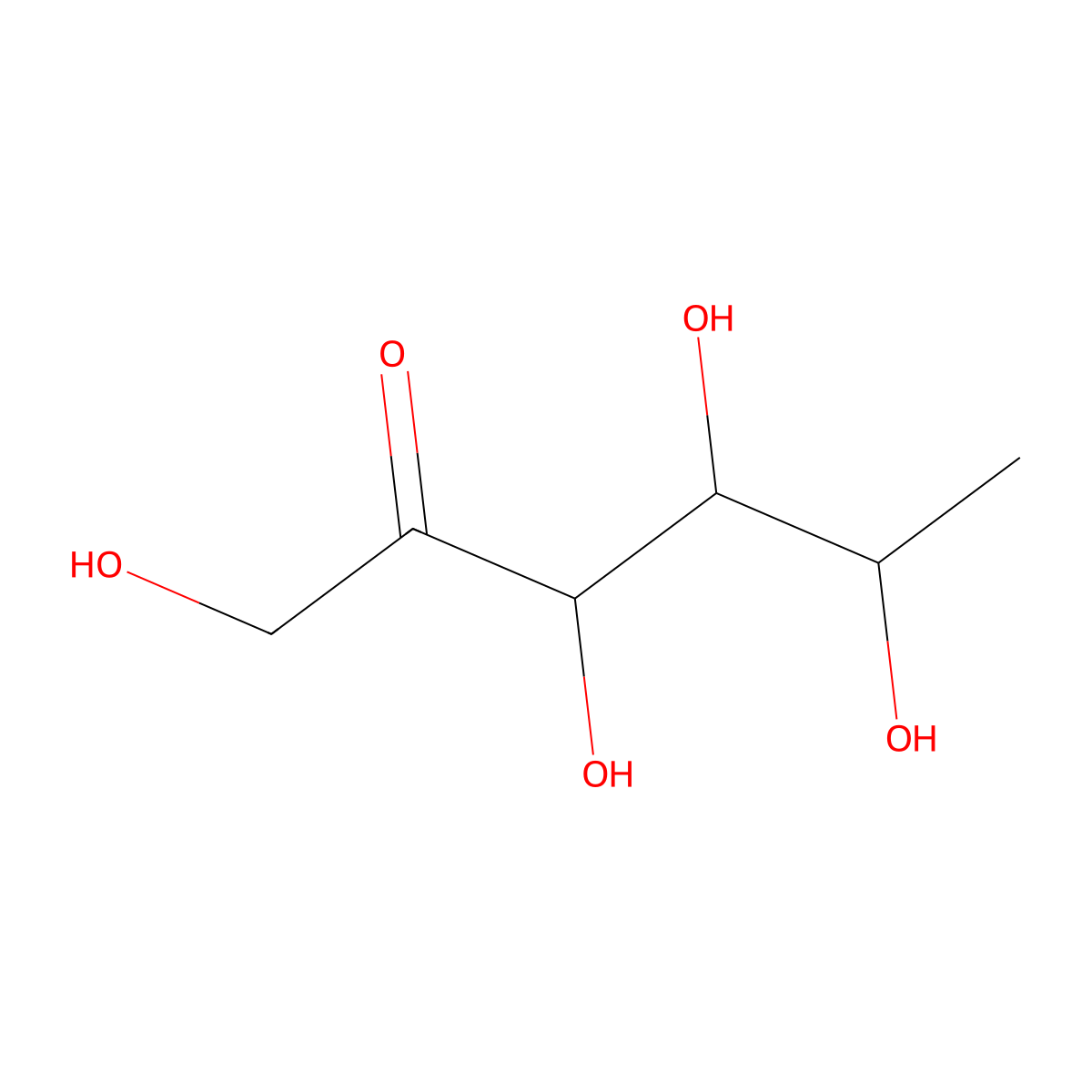 6-deoxy-D-tagatose molecular structure, CAS 138382-50-0