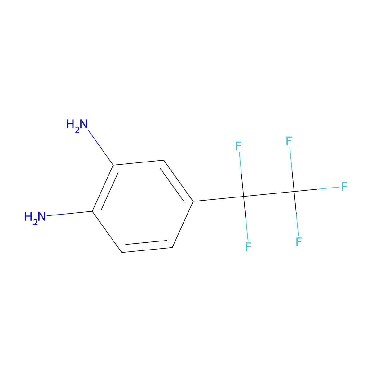 4-(Pentafluoroethyl)benzene-1,2-diamine molecular structure, CAS 1383841-11-9