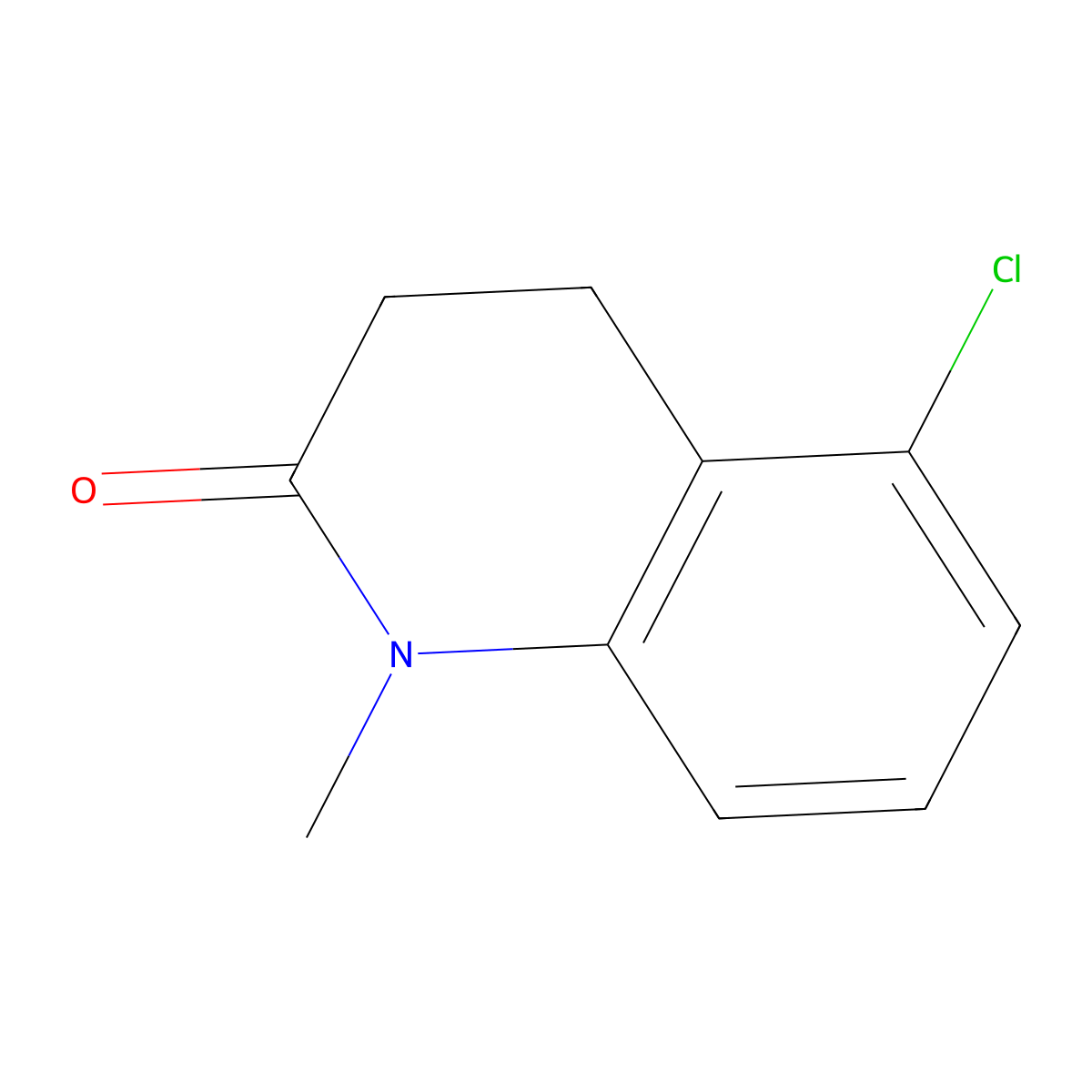 5-Chloro-1-methyl-3,4-dihydroquinolin-2(1H)-one molecular structure, CAS 1383842-66-7
