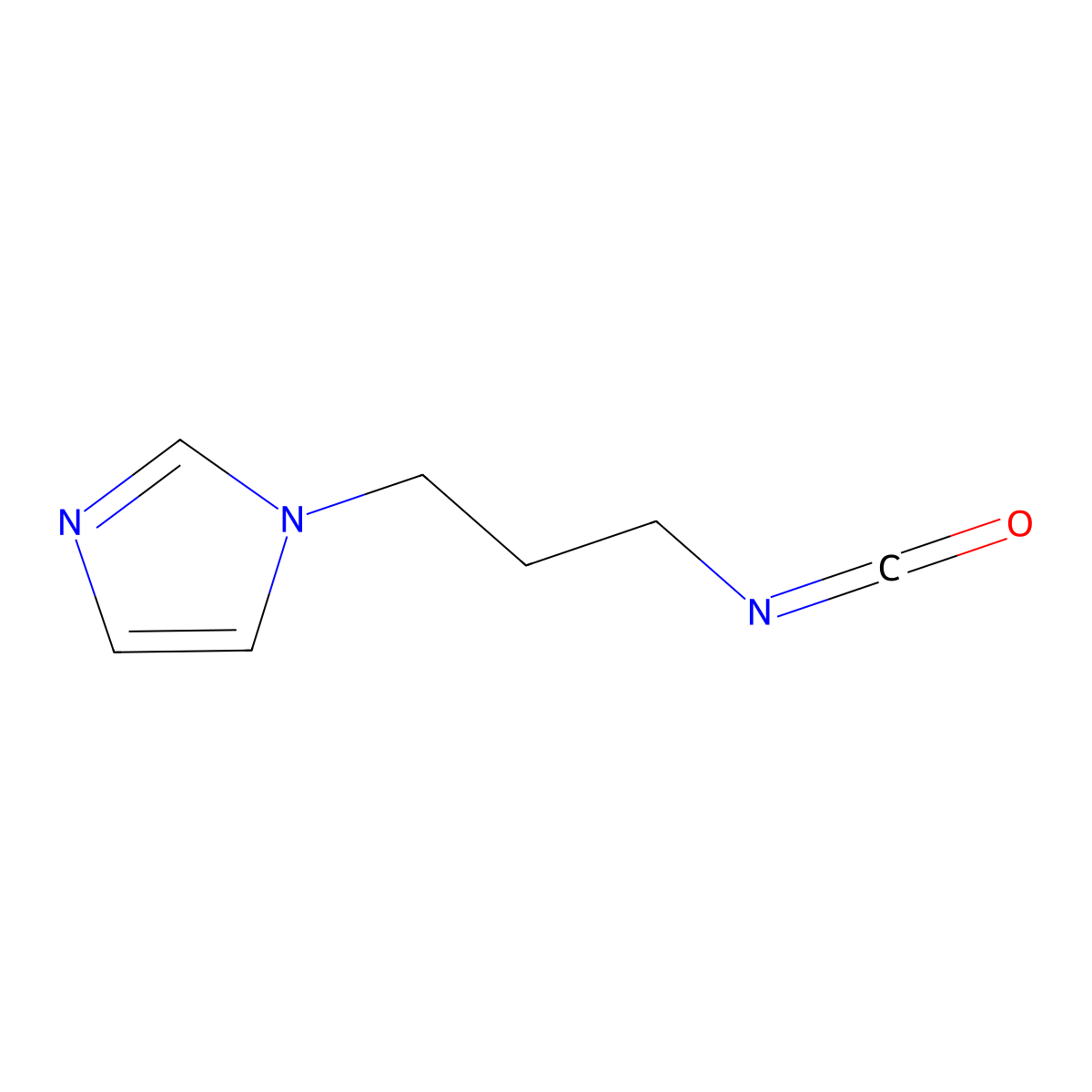 1-(3-isocyanatopropyl)-1H-imidazole molecular structure, CAS 1383845-20-2
