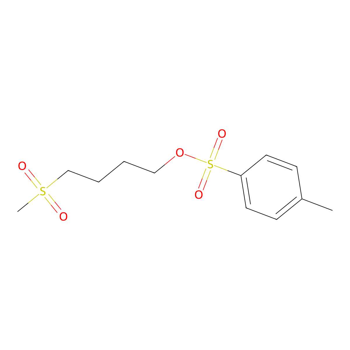 1-[(4-Methanesulfonylbutoxy)sulfonyl]-4-methylbenzene molecular structure, CAS 1383851-42-0